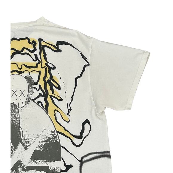 Travis Scott Cactus Jack x Kaws For Fragment Cream T Shirt Sz M - Picture 10 of 12